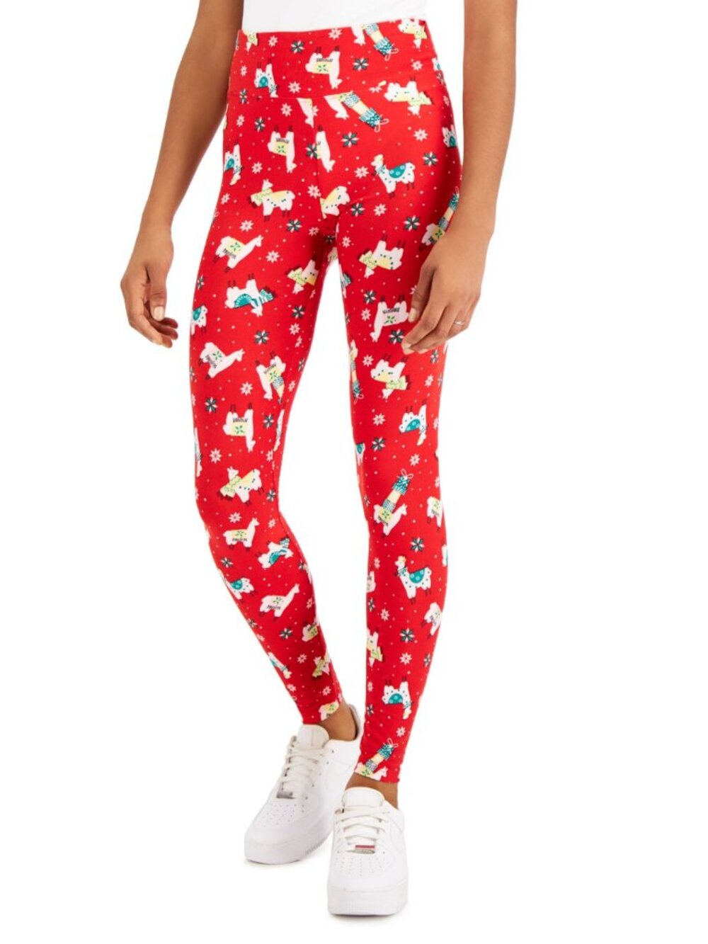 Planet Gold Juniors Holiday Printed Leggings